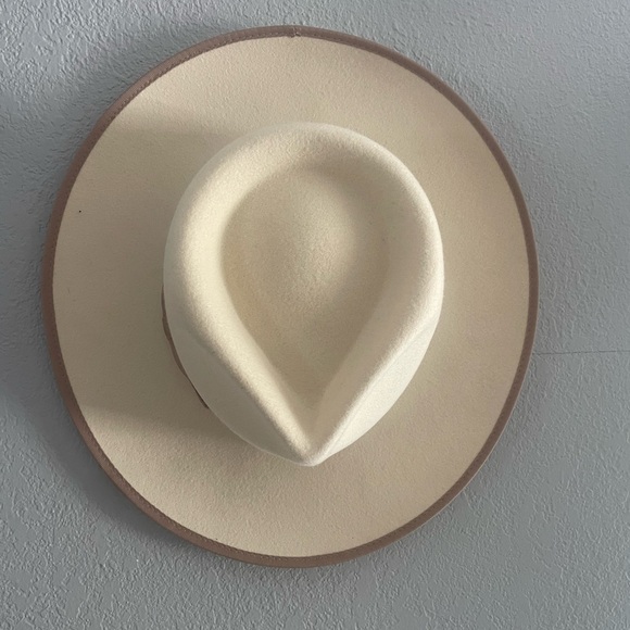 GIGI PIP Cream and Brown Rancher Hat - Picture 2 of 4